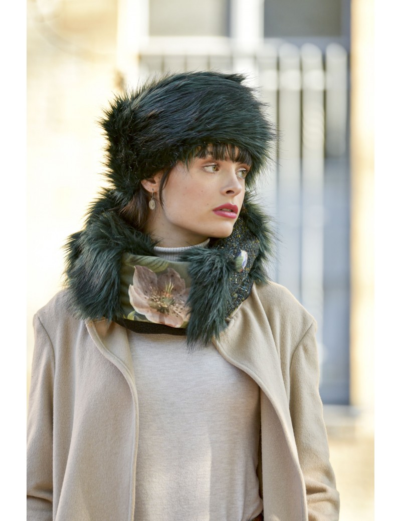 Barbour faux discount fur hat