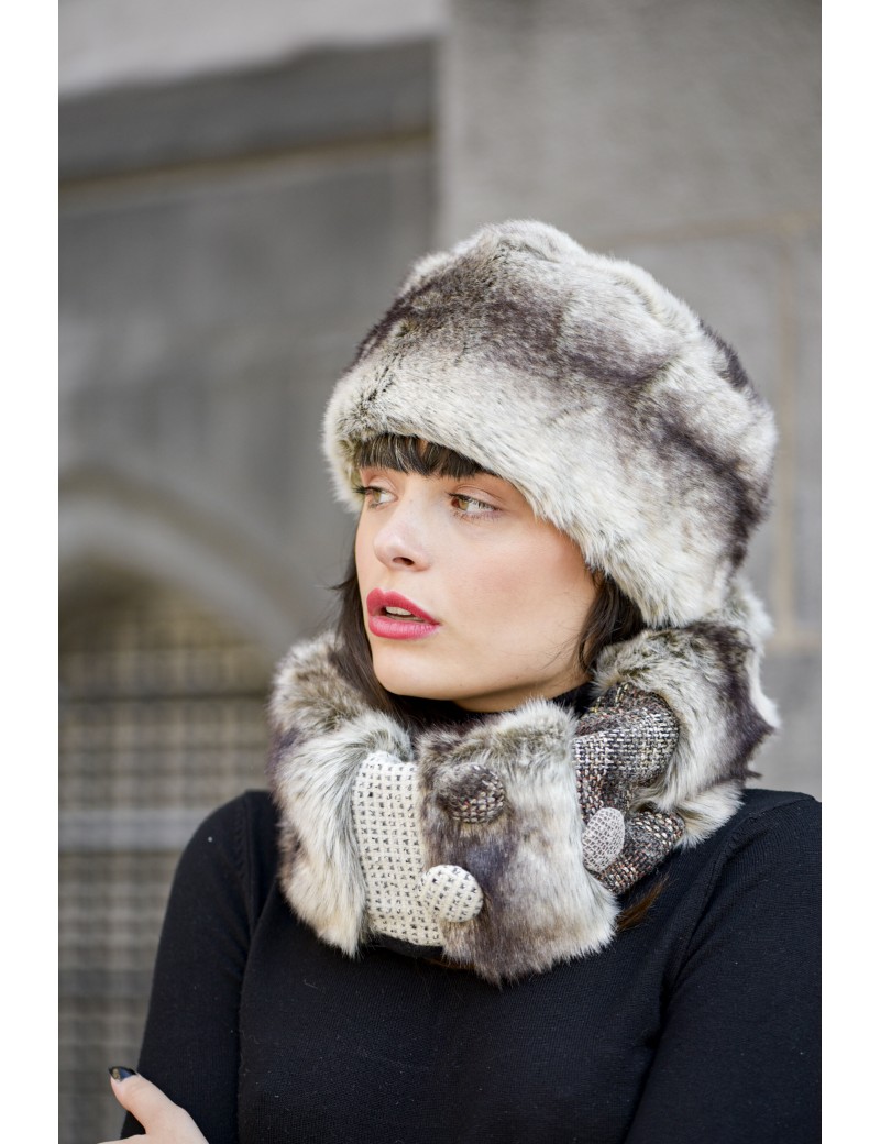 ladies fur snood