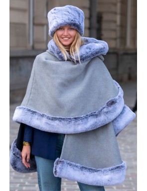 Cape Adèle Trimmed with...